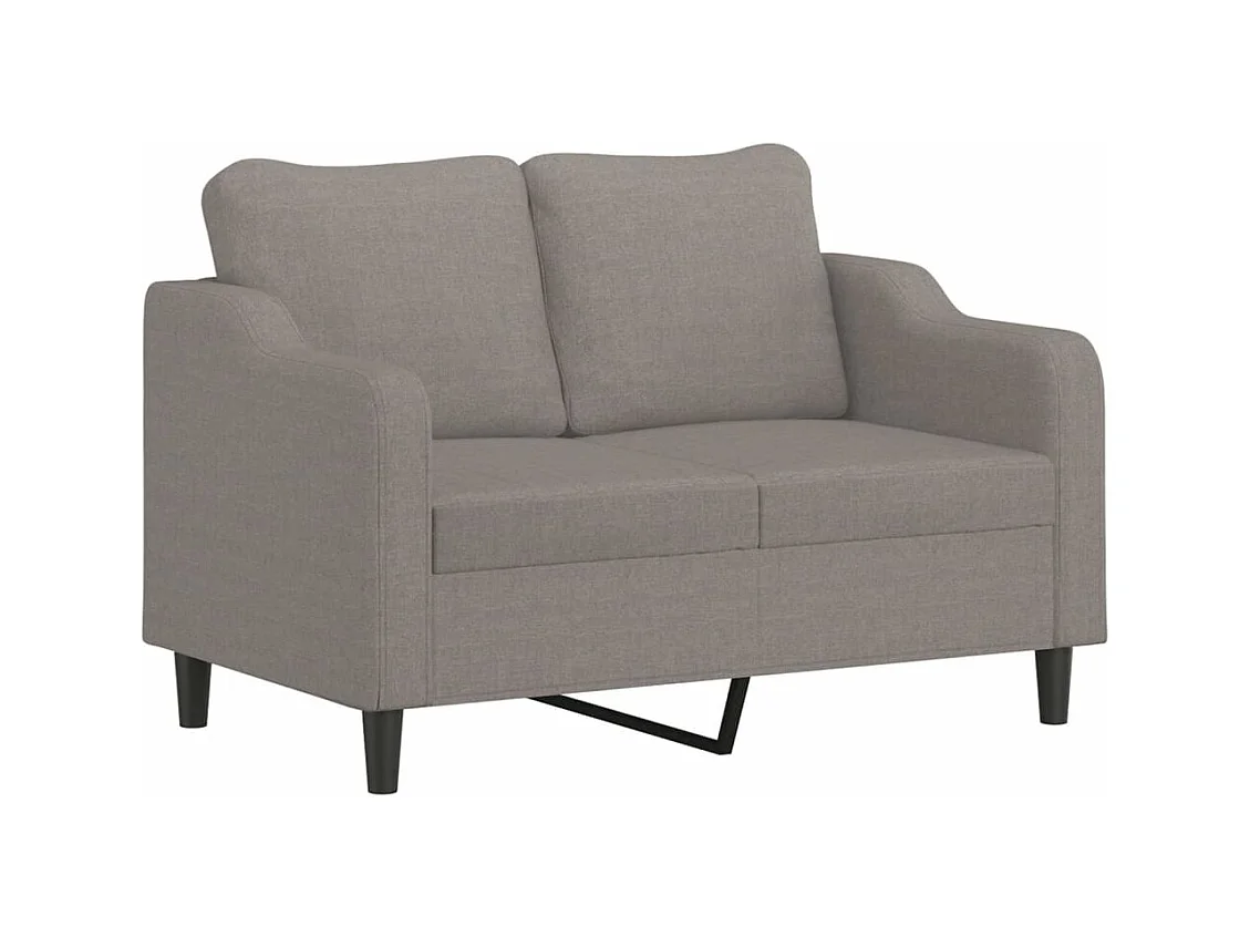 Canapé à 2 places Taupe 140 cm Tissu