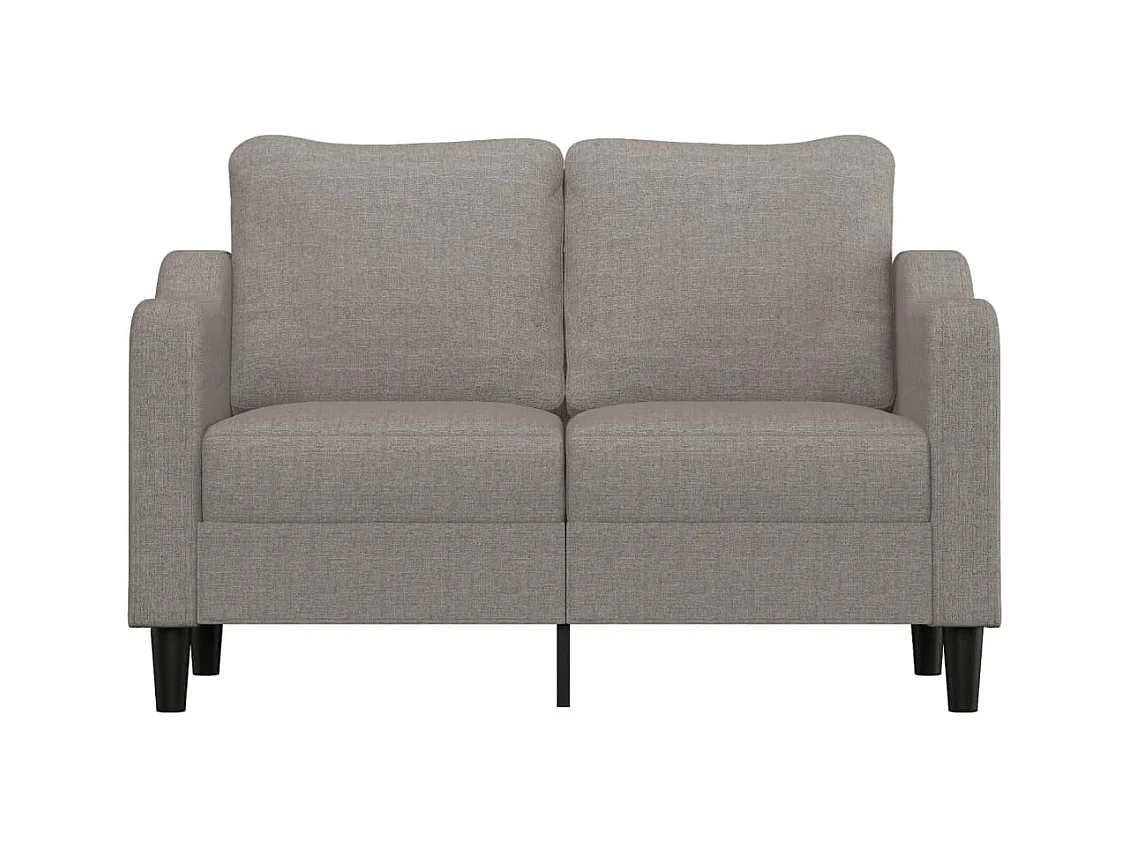 Canapé à 2 places Taupe 140 cm Tissu