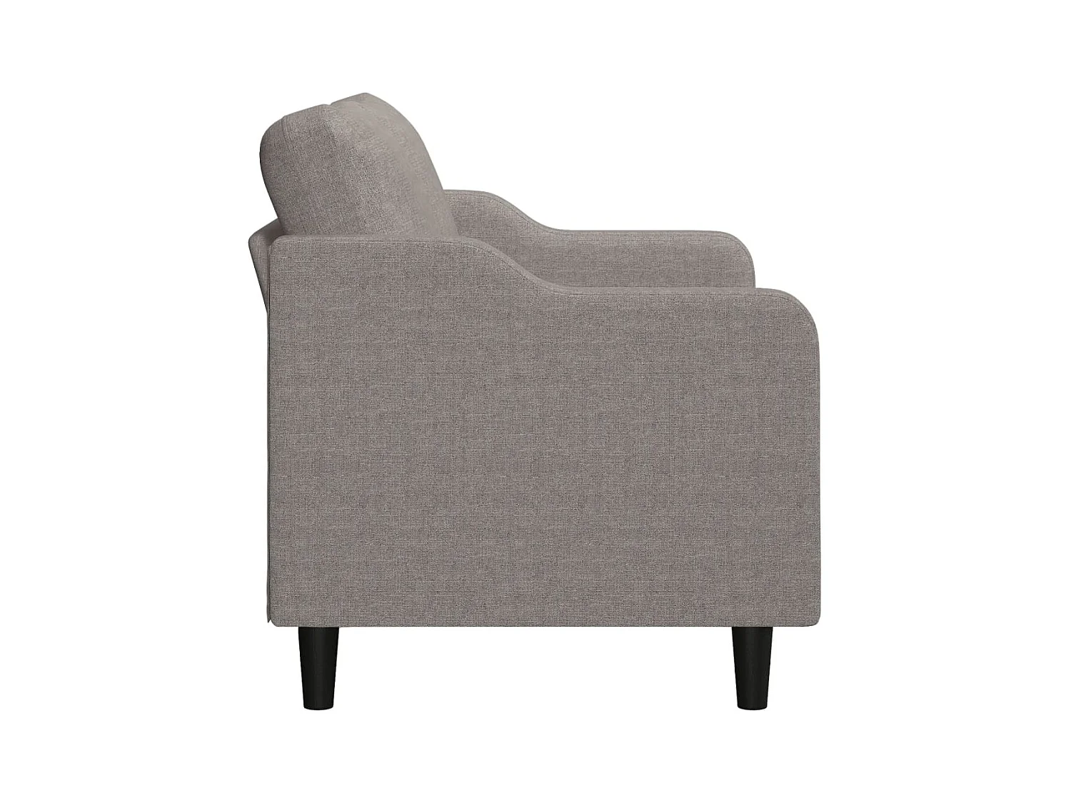 Canapé à 2 places Taupe 140 cm Tissu