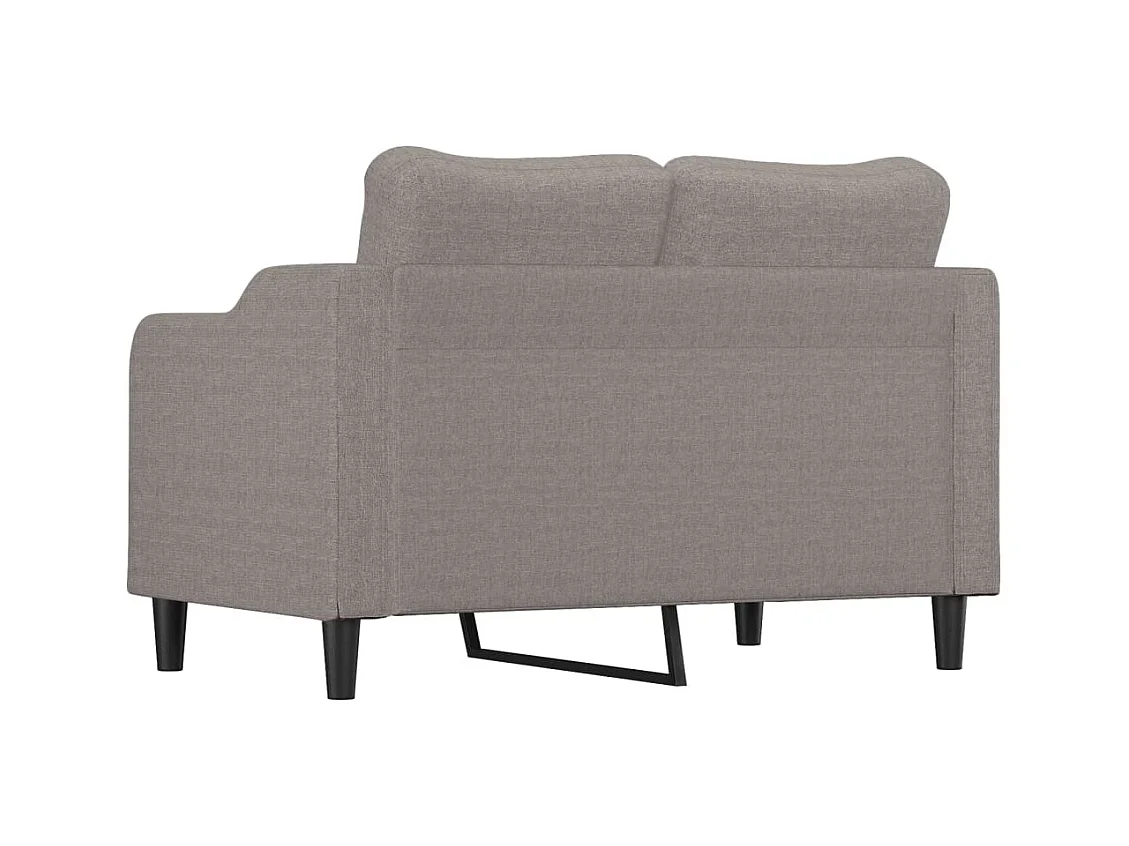 Canapé à 2 places Taupe 140 cm Tissu