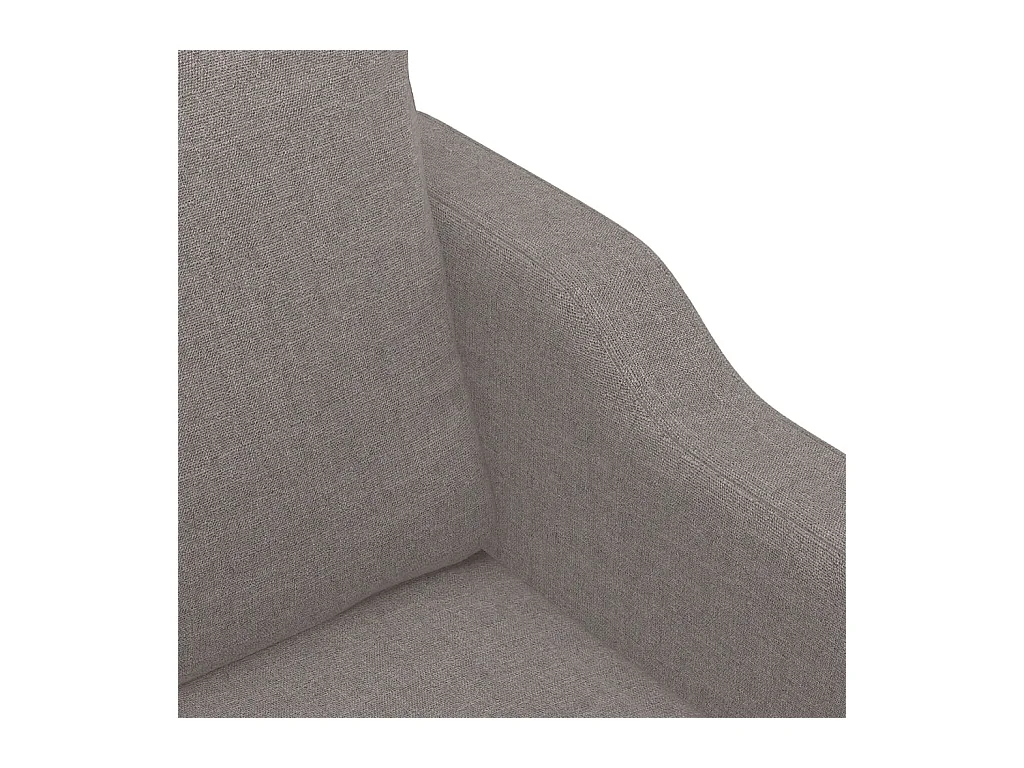 Canapé à 2 places Taupe 140 cm Tissu