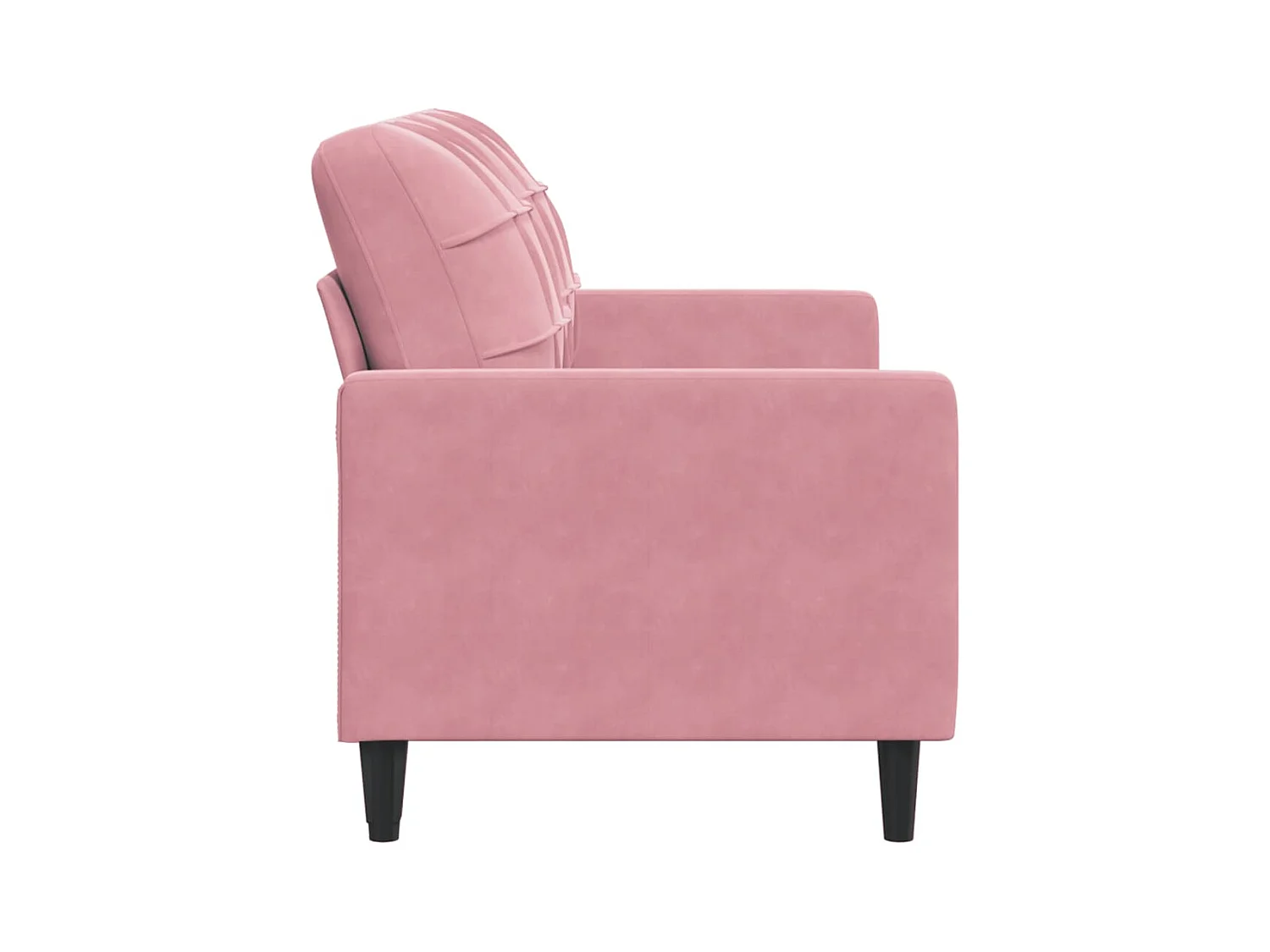 Canapé à 2 places Rose 140 cm Velours