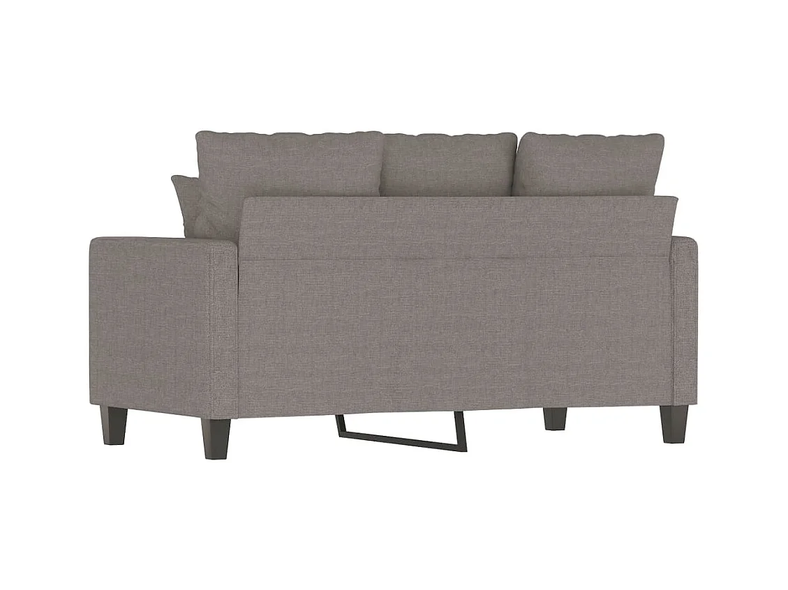 Canapé à 2 places Taupe 120 cm Tissu