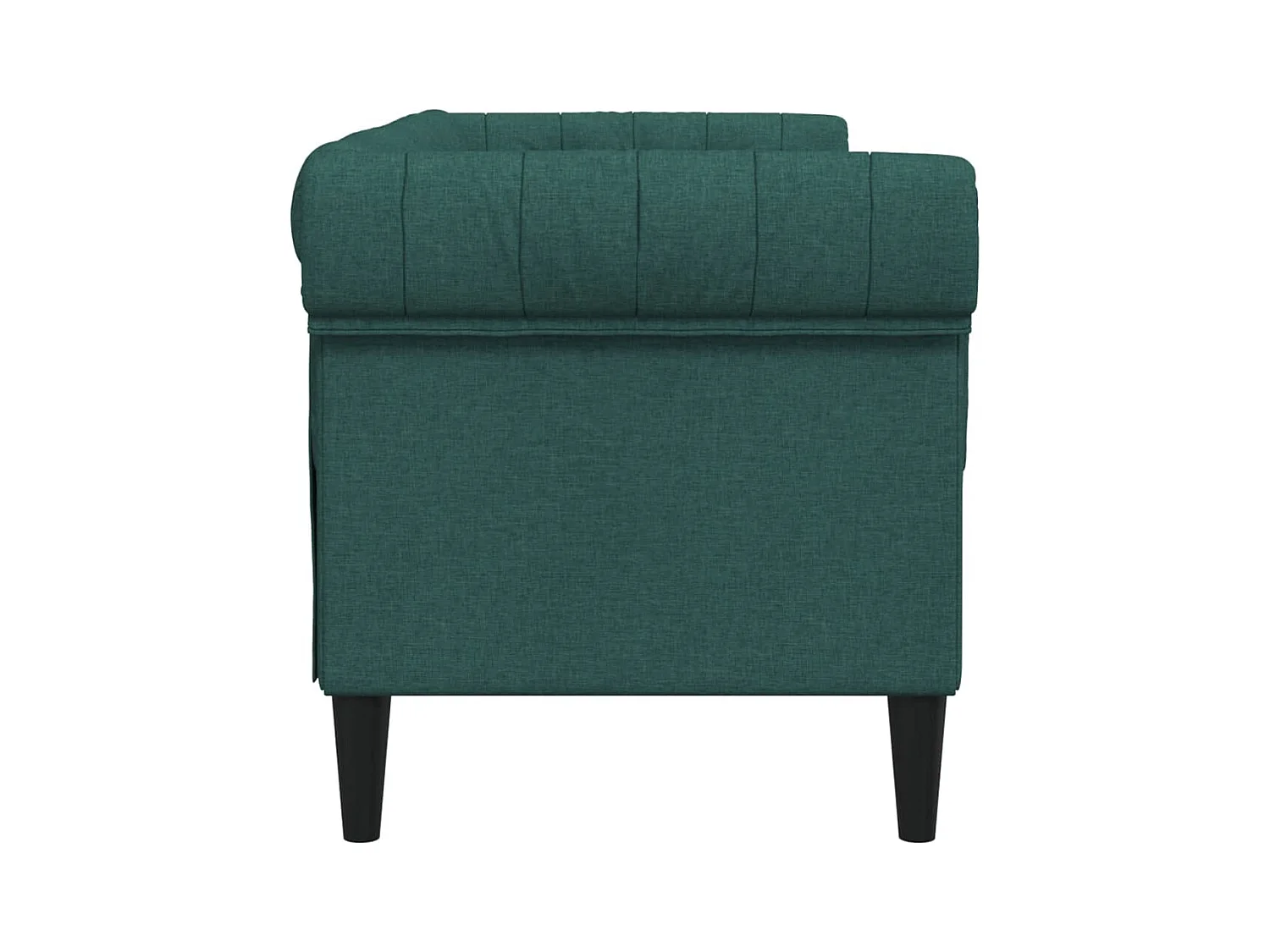 Canapé Chesterfield 2 places vert foncé tissu
