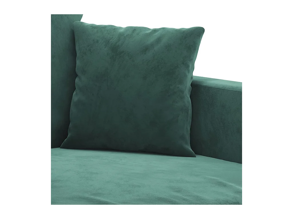 Canapé à 2 places Vert foncé 120 cm Velours