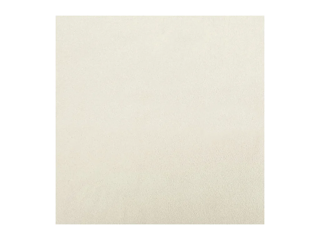 Canapé à 3 places avec repose-pieds Crème 210 cm Velours
