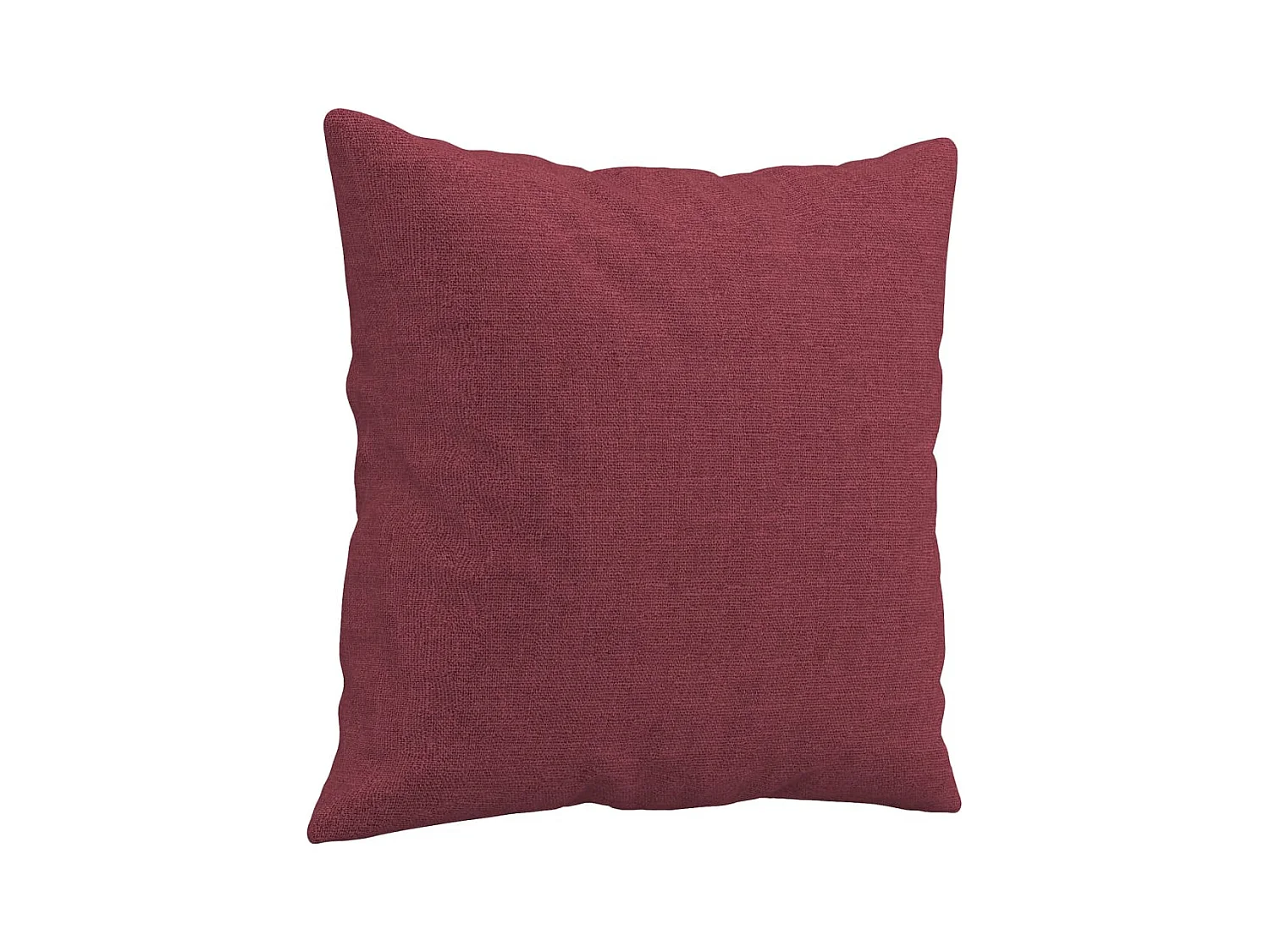 Canapé 2 places avec oreillers bordeaux 120 cm tissu