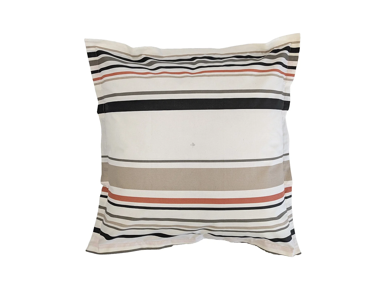 Taie d'oreiller 65x65 cm coton HUGO beige/corail