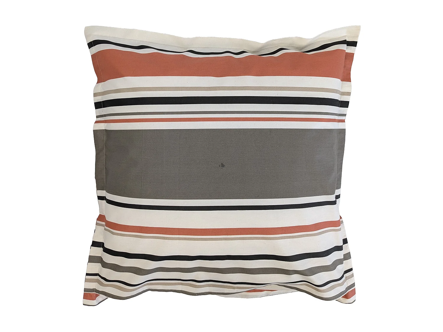 Taie d'oreiller 65x65 cm coton HUGO beige/corail