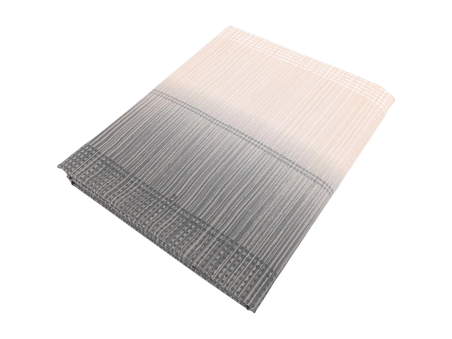 Drap plat 280x325 cm en 100% percale de coton ESTEBAN gris beige