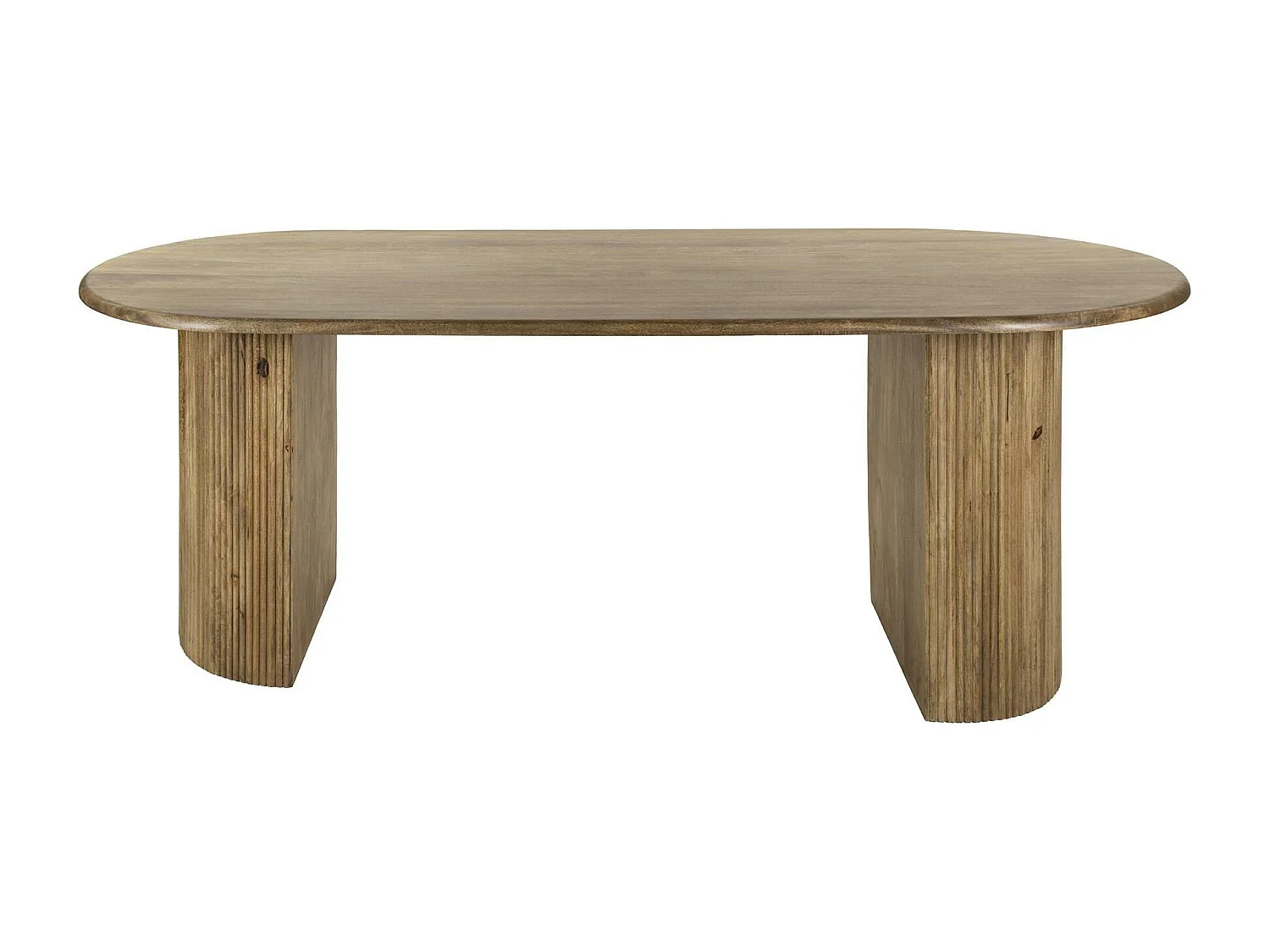 Table à manger en bois de manguier à bords ronds 215 cm CREEK