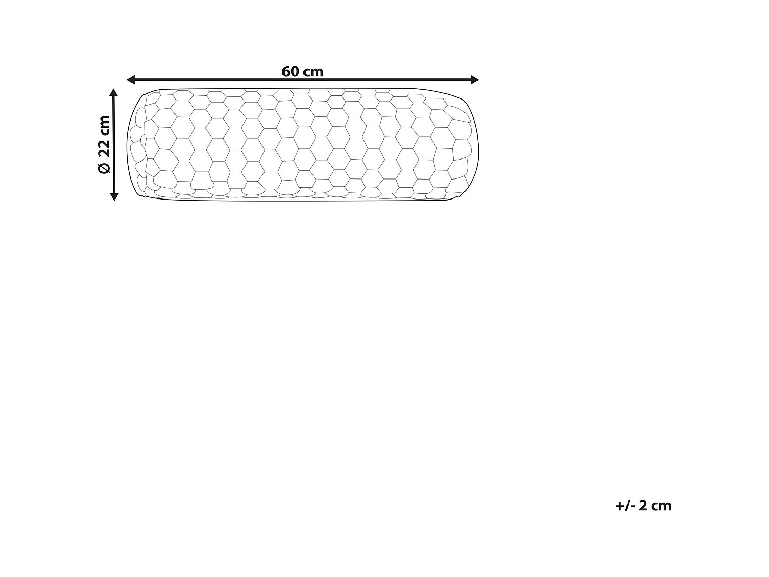 Poduszka dekoracyjna LINDEN Sztuczne futro 22 x 60 cm Różowy Jednolity