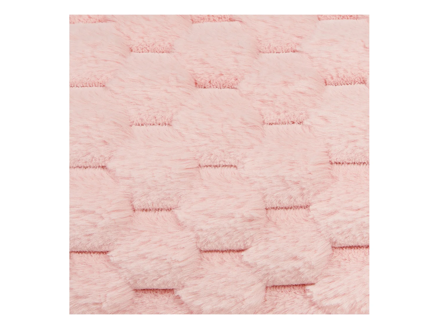 Poduszka dekoracyjna LINDEN Sztuczne futro 22 x 60 cm Różowy Jednolity