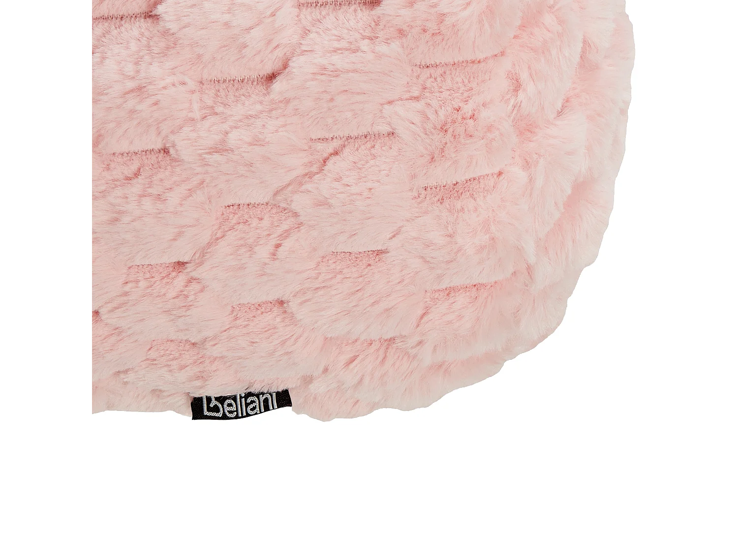 Coussin LINDEN Fourrure synthétique 22 x 60 cm Rose Unicolore