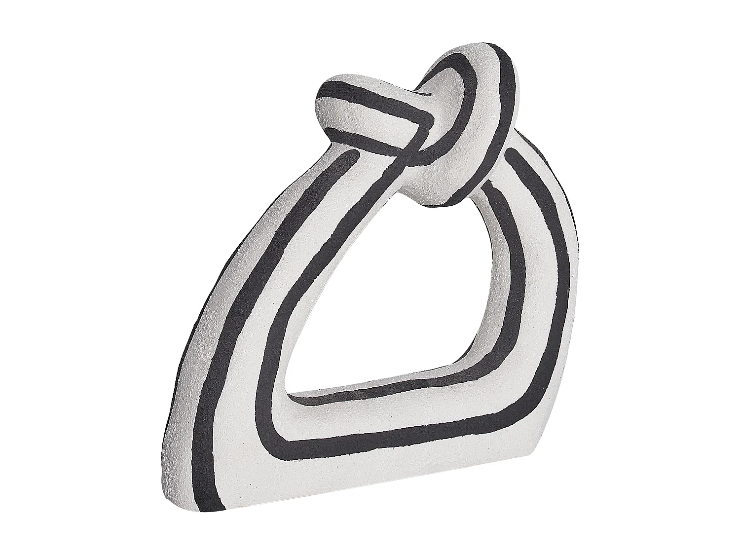 Accessoire Décoratif ZANDER Grès Noir/blanc