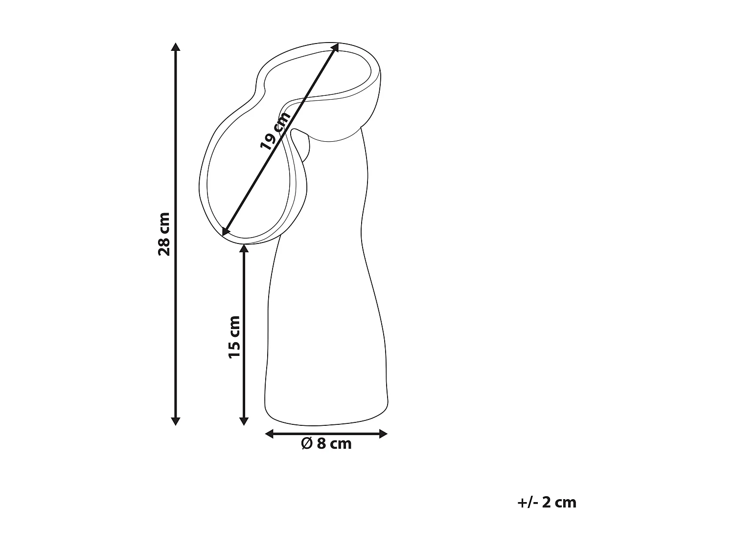 Wazon na kwiaty CALAMUS Kamionka 28 cm Zielony