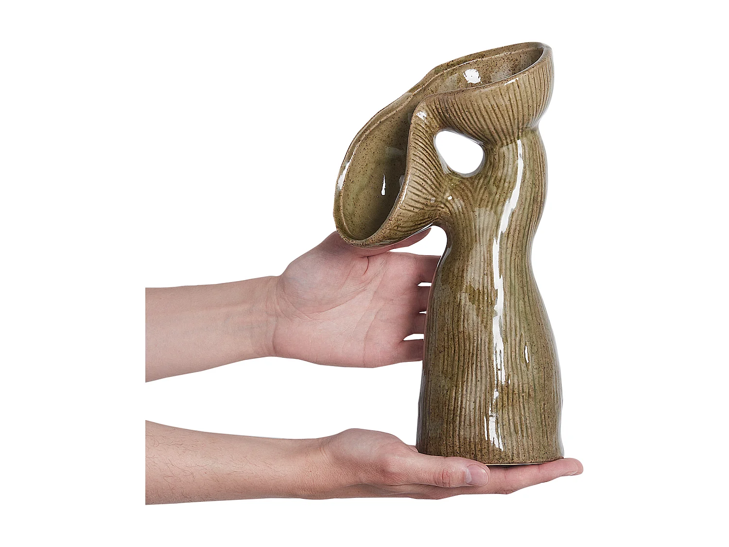 Wazon na kwiaty CALAMUS Kamionka 28 cm Zielony