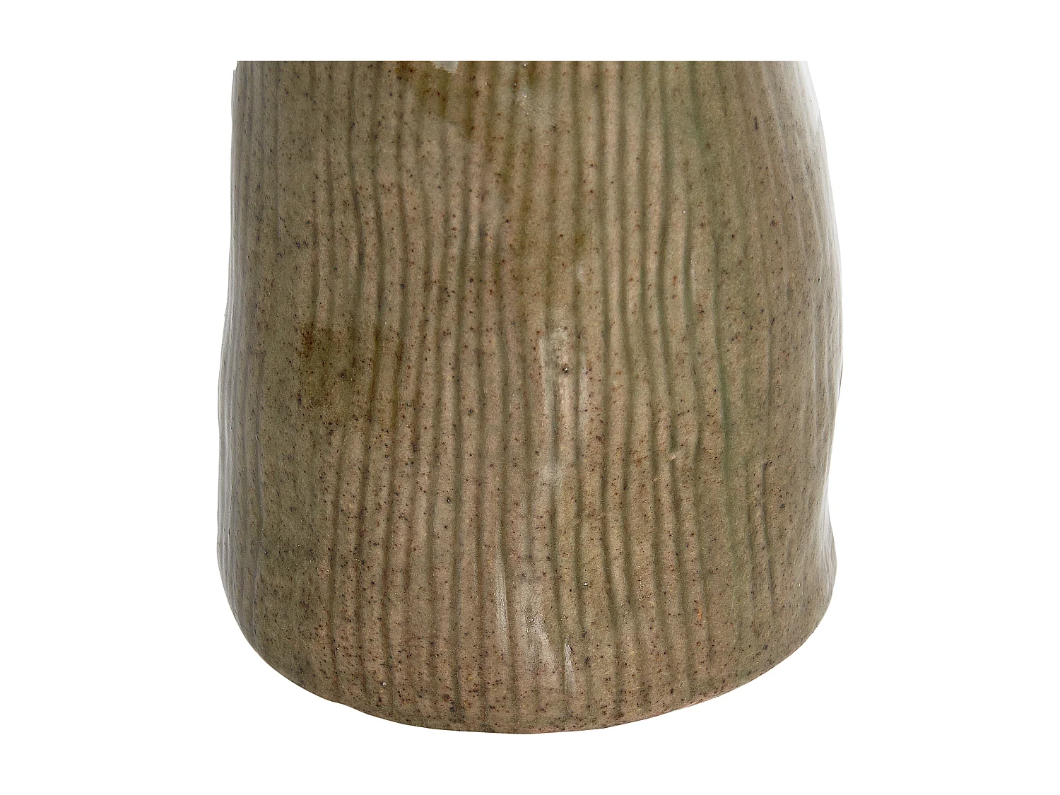 Vase à fleurs CALAMUS Grès 28 cm Vert