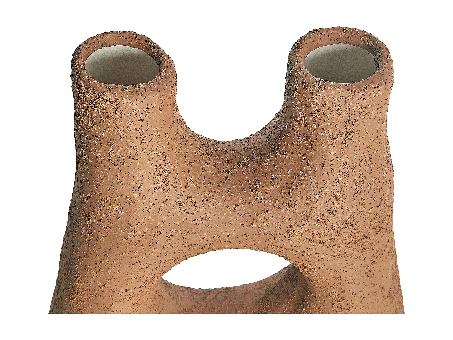 Jarrón para flores UARU Gres 27 cm Marrón