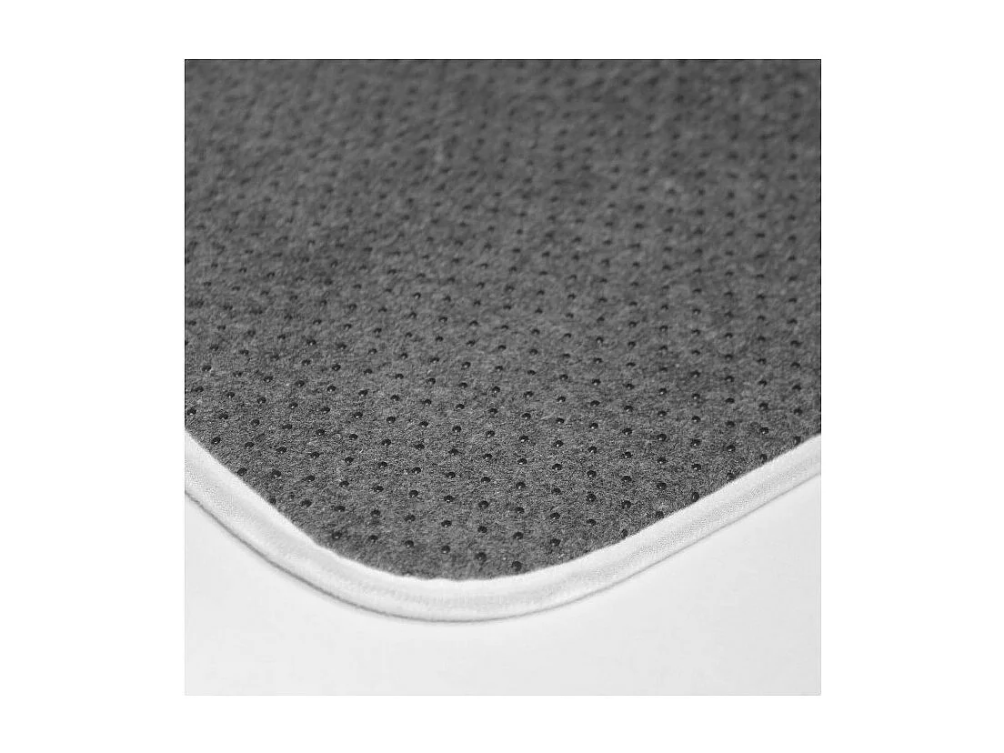 Tapis de Bain Imprimé "Penelope" 45x75cm Gris