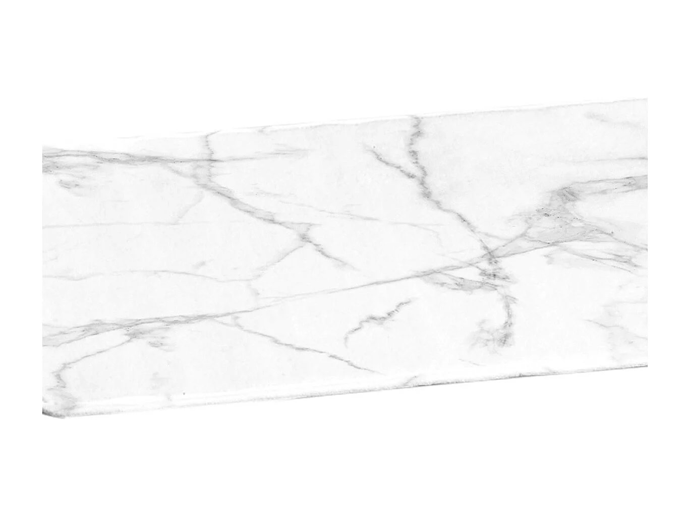 Tapis de Bain Microfibre "Effet Marbre" 45x75cm Blanc