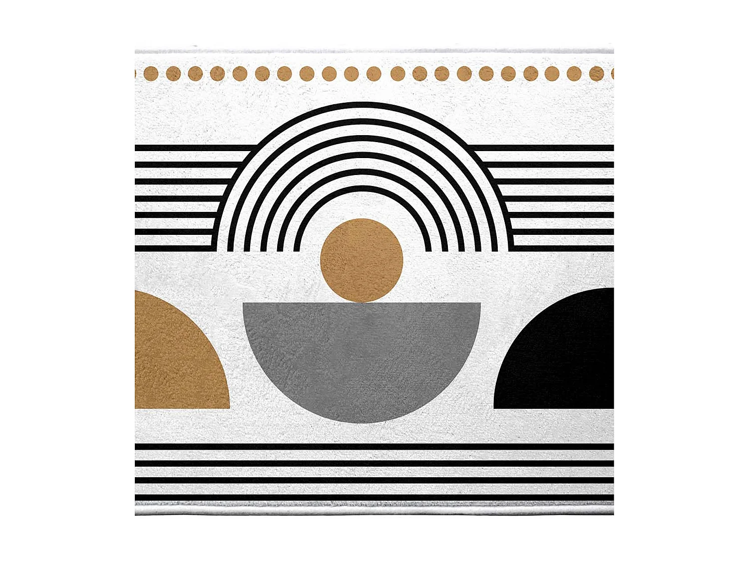 Tapis de Bain Imprimé "Memphis" 45x75cm Blanc