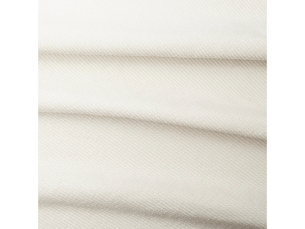 Canapé panoramique 7 places symétrique tissu velours côtelé crème  MYRA