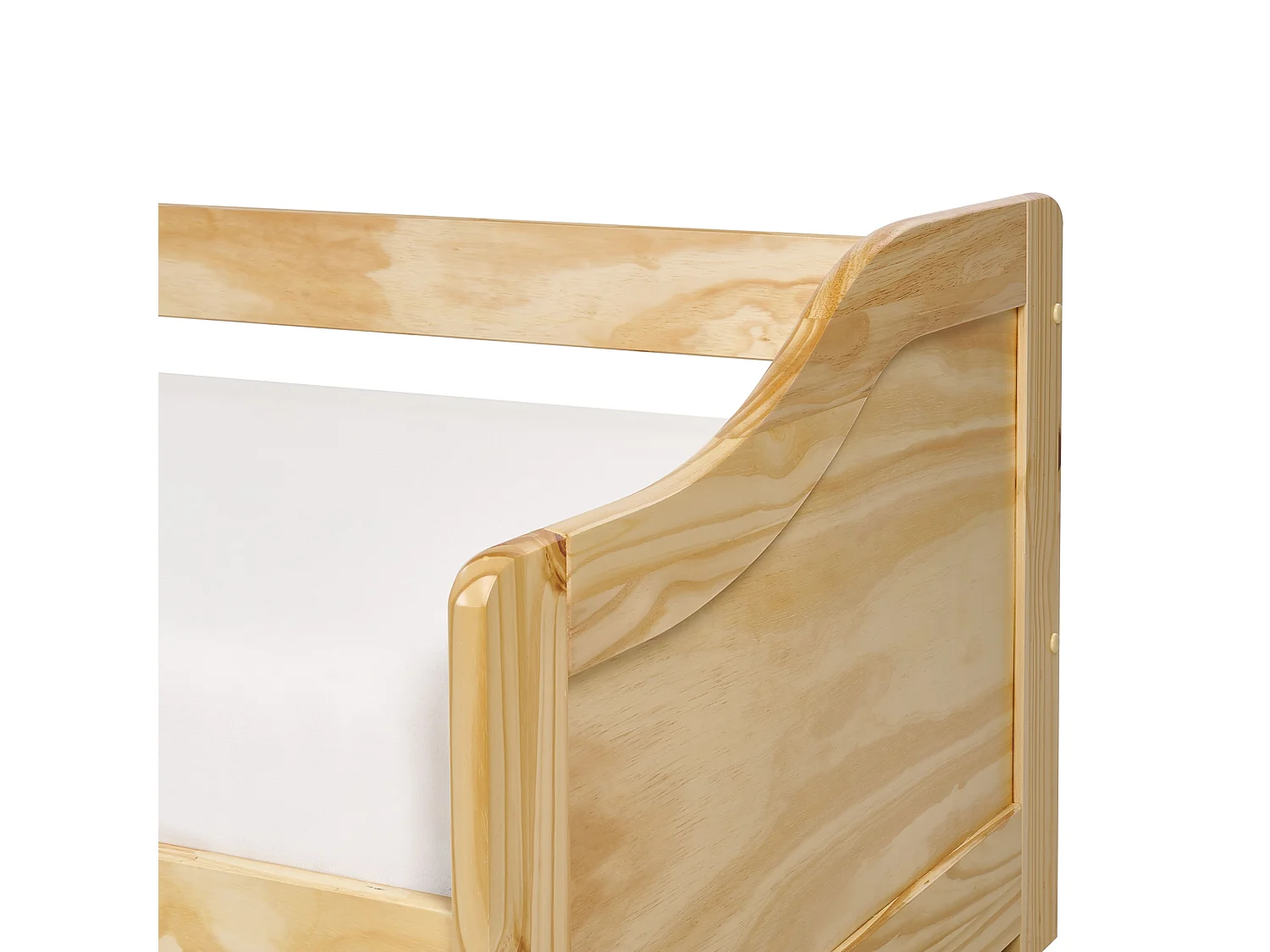 Lit gigogne Bois de pin LUNERAY 90 x 200 cm Marron clair