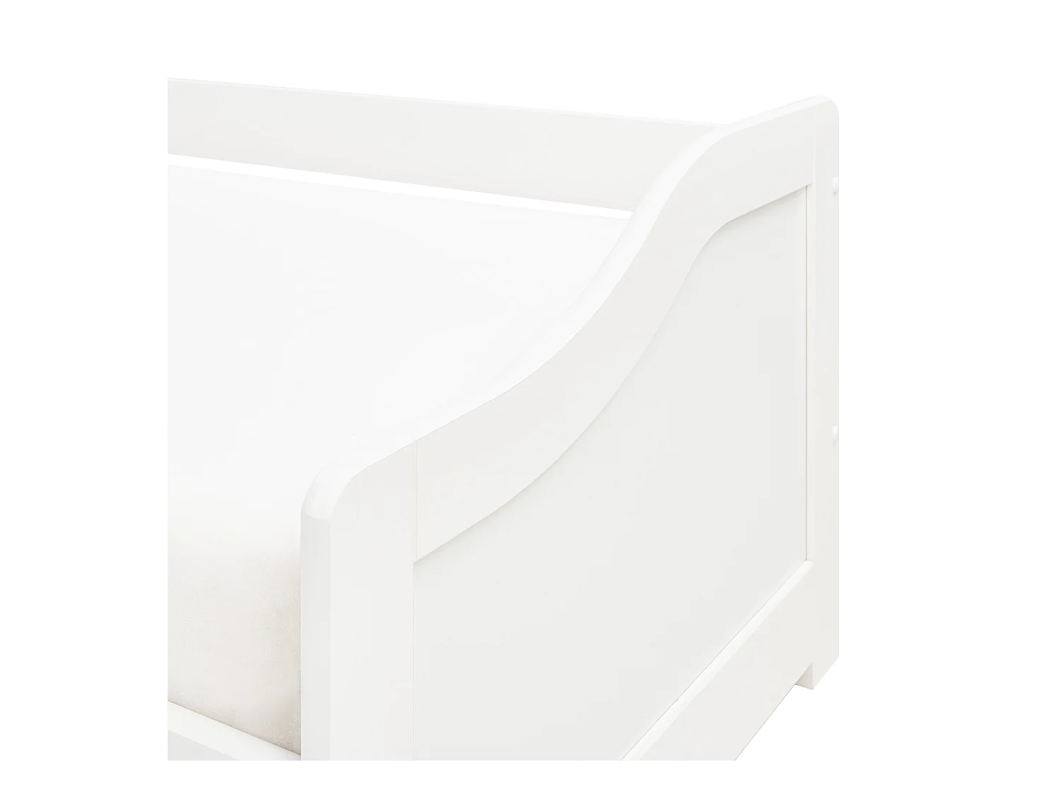 Lit gigogne Bois de pin LUNERAY 90 x 200 cm Blanc