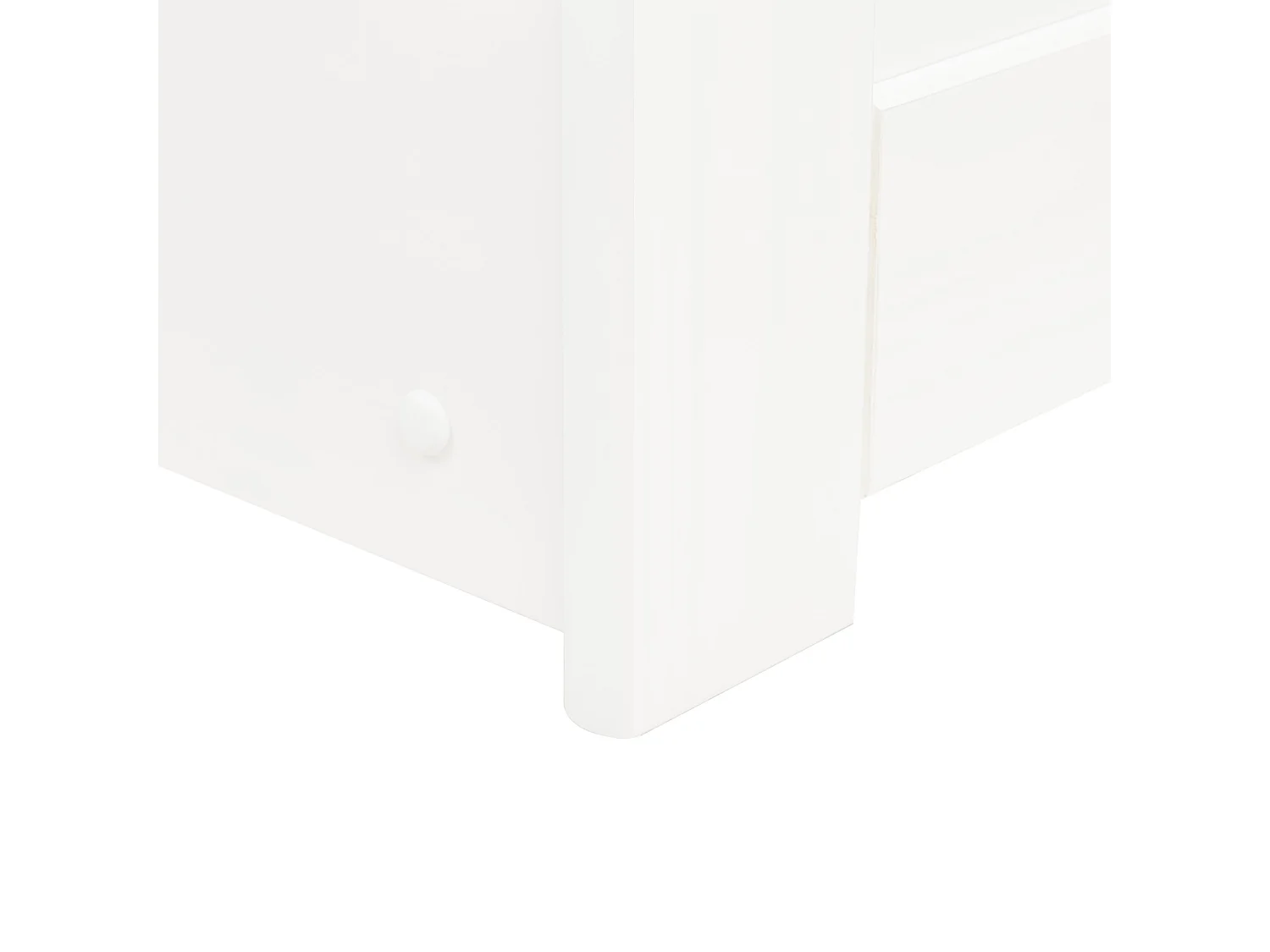 Onderschuifbed Dennenhout LUNERAY 90 x 200 cm Wit