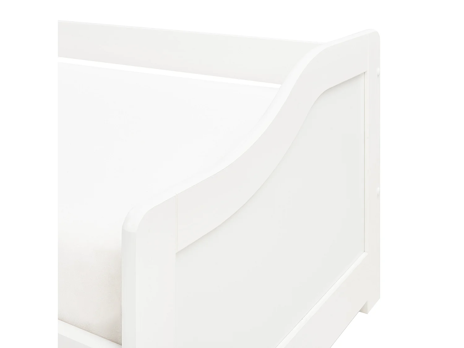 Onderschuifbed Dennenhout LUNERAY 90 x 200 cm Wit