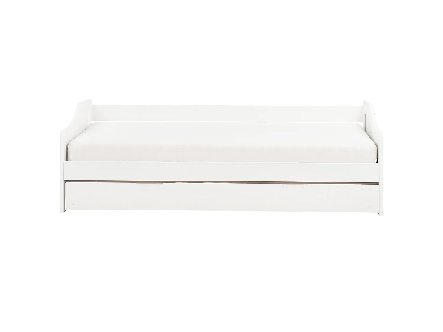 Letto estraibile Legno di pino LUNERAY 90 x 200 cm Bianco