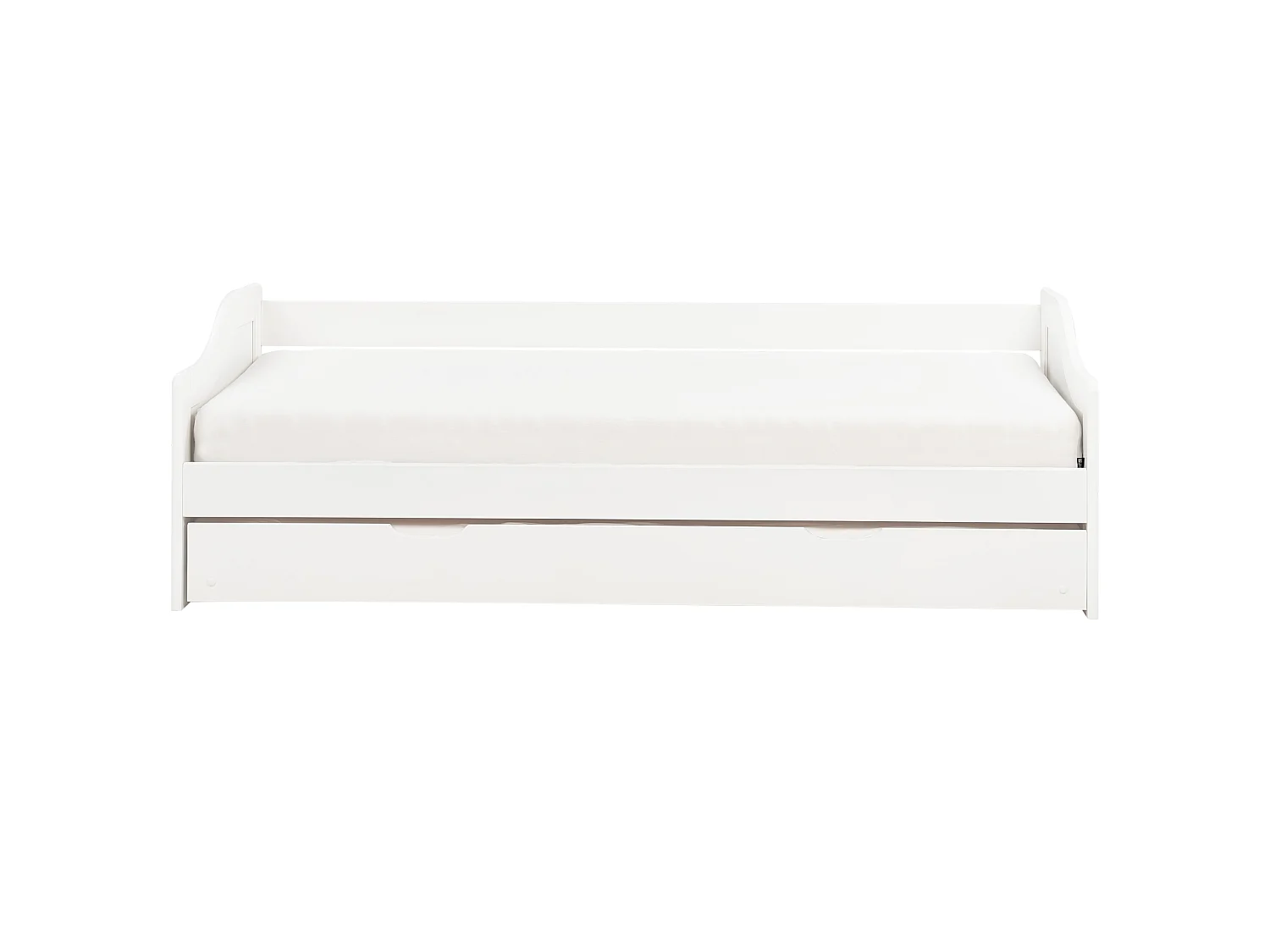 Letto estraibile Legno di pino LUNERAY 90 x 200 cm Bianco