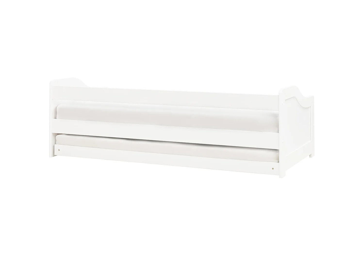 Letto estraibile Legno di pino LUNERAY 90 x 200 cm Bianco
