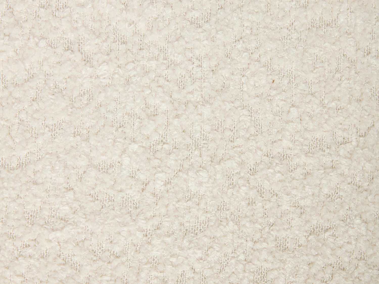 Zestaw 2 krzeseł z tkaniny bukle i czarnego drewna kauczukowego - Białe - ZELVYN