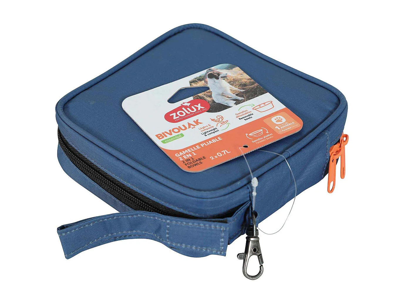 Gamelle pliable en silicone 2 en 1 Bivouak