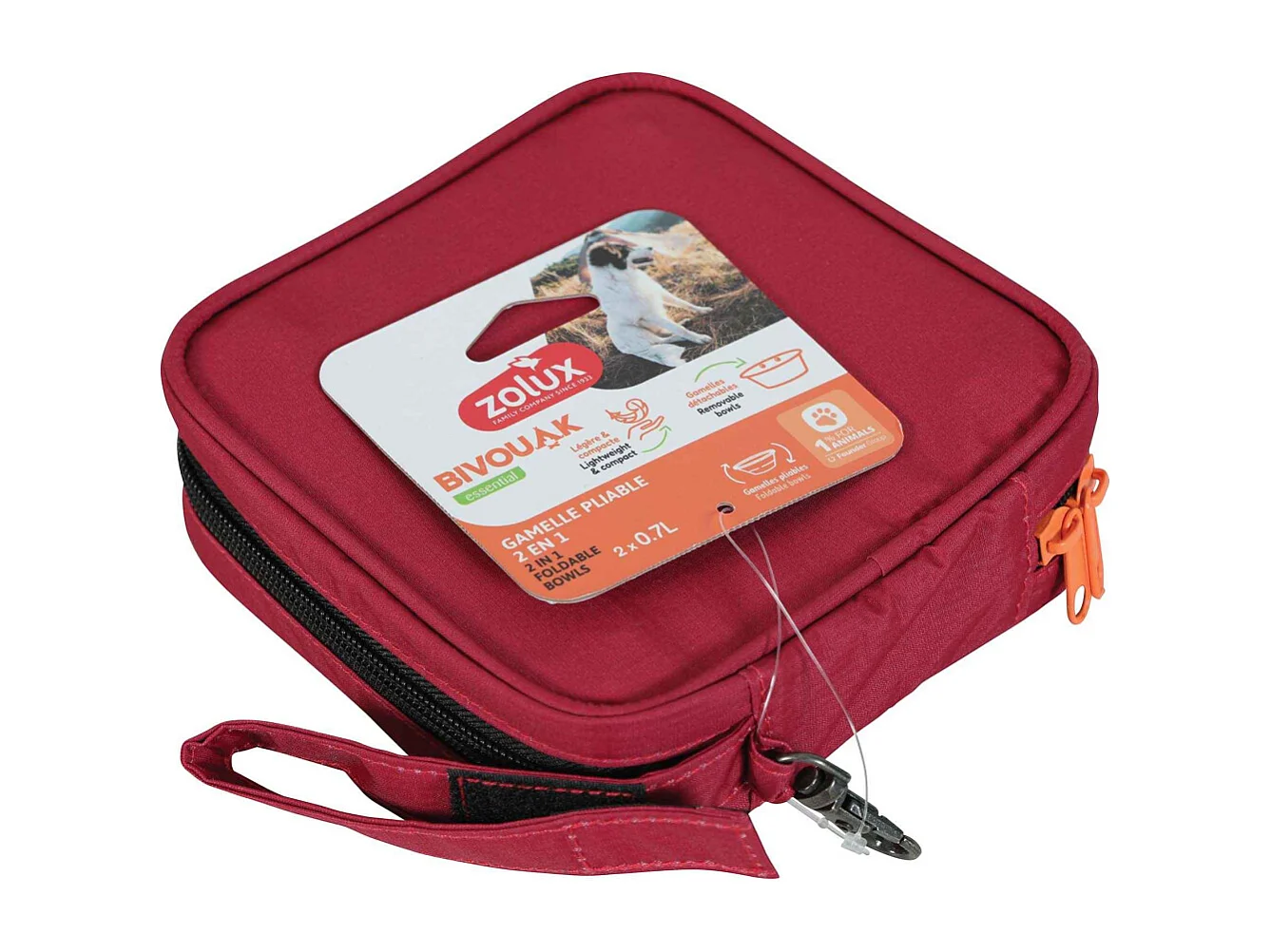 Gamelle pliable en silicone 2 en 1 Bivouak