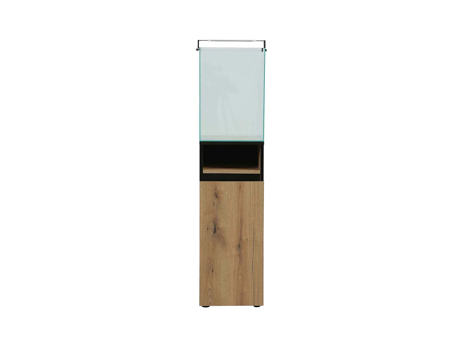 Kit aquarium colonne avec filtre et éclairage led 61 litres