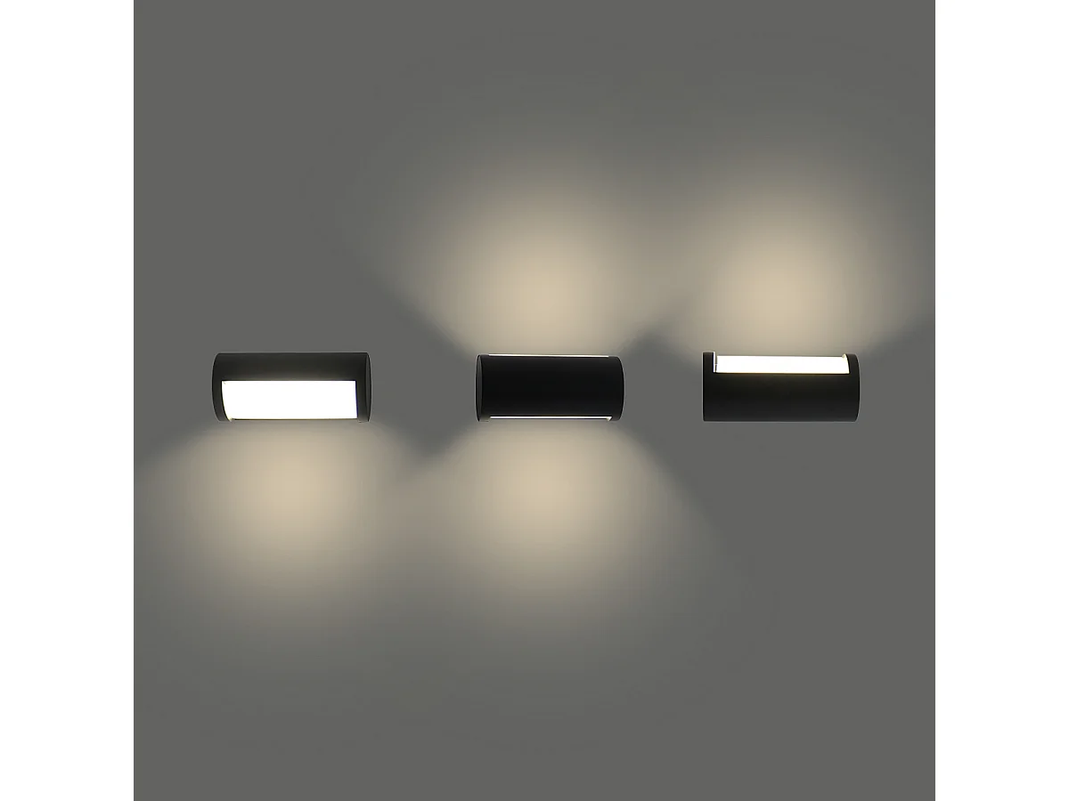 Applique murale extérieure filaire IP65 1250lm 3000K - Voltman