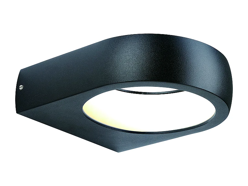 Applique extérieure filaire IP54 (470lm 3000K) - Noire - Voltman