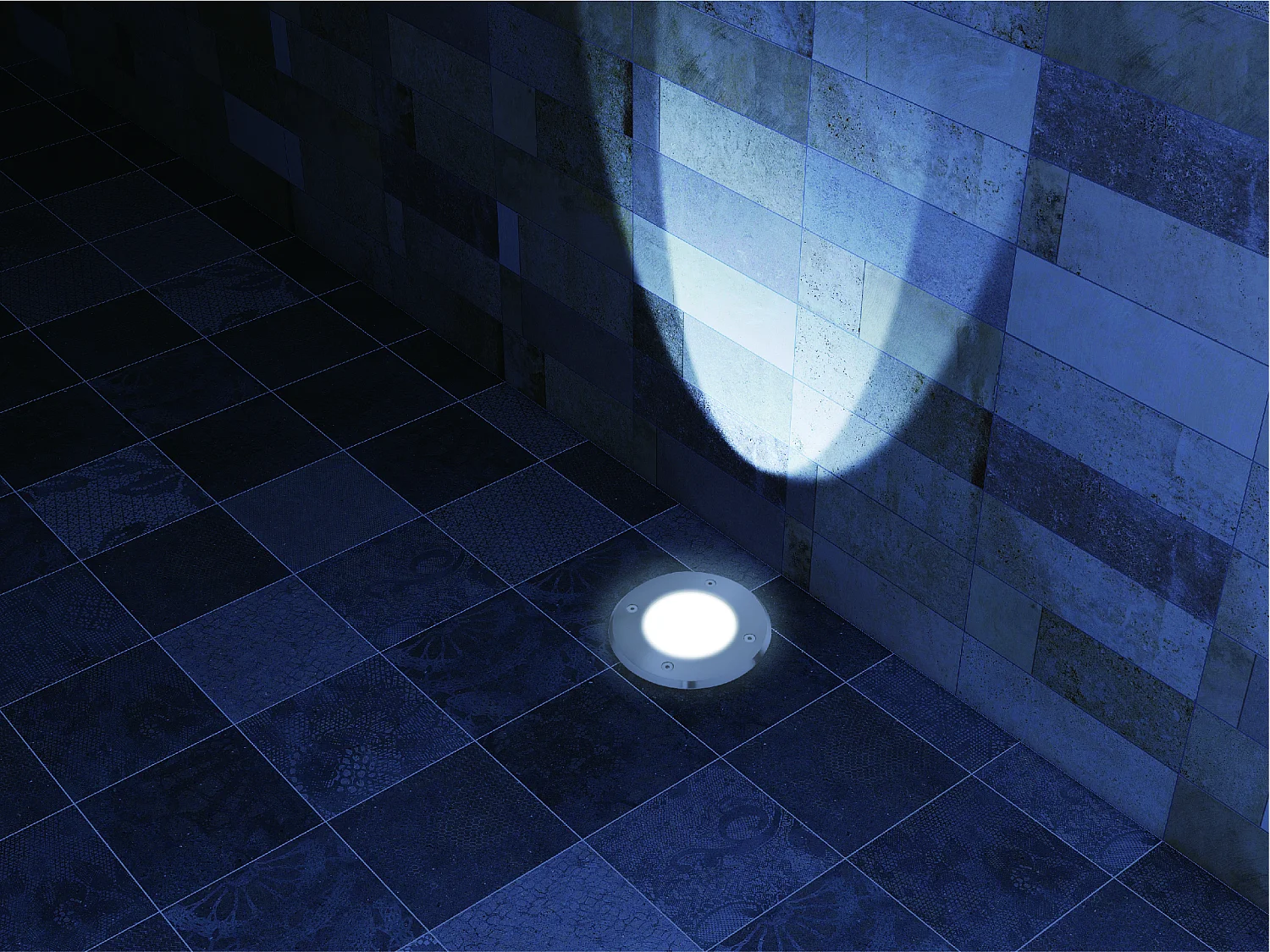 Spot encastré rond IP67 (700lm 3000K A++) - Gris - Voltman