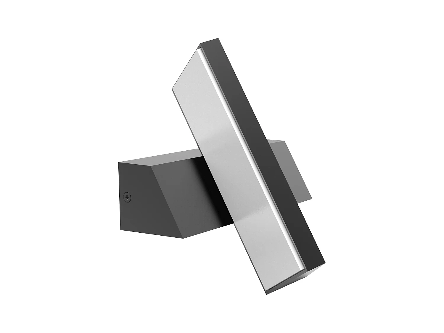 Applique extérieure filaire IP65 (1200lm 3000K 180°) - Noire - Voltman