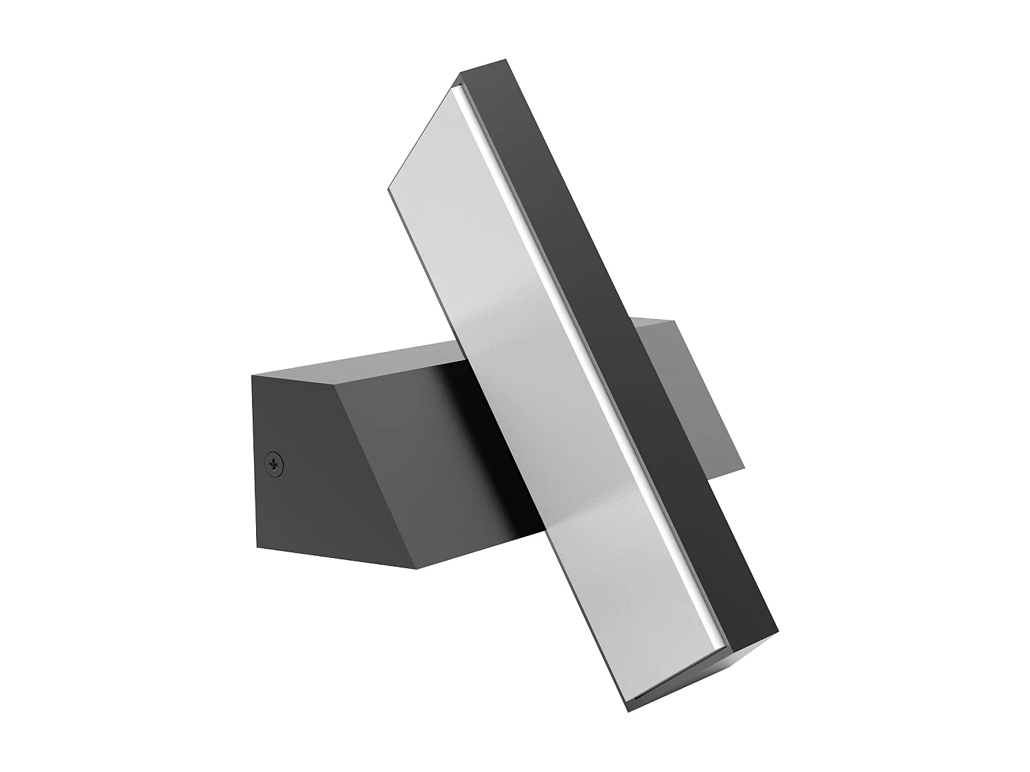 Applique extérieure filaire IP65 (1200lm 3000K 180°) - Noire - Voltman