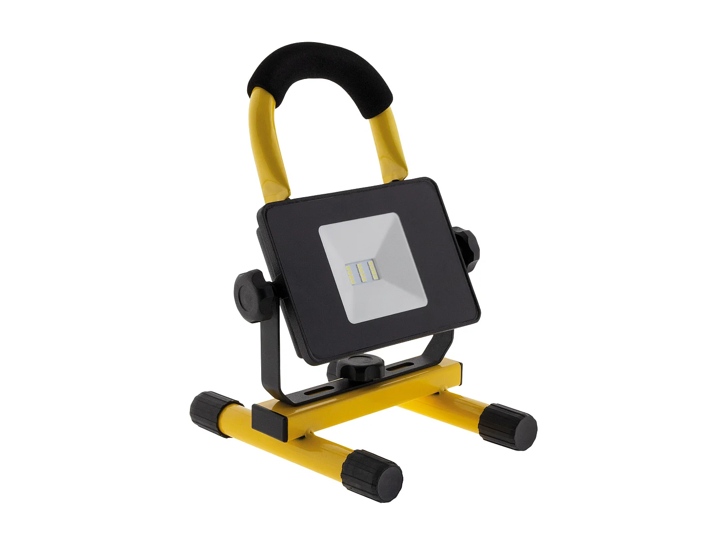 Projecteur LED rechargeable de chantier 10W - Jaune - Zenitech