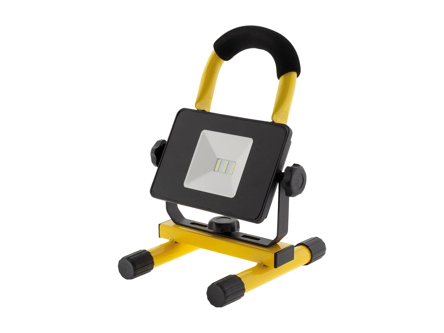 Projecteur LED rechargeable de chantier 10W - Jaune - Zenitech