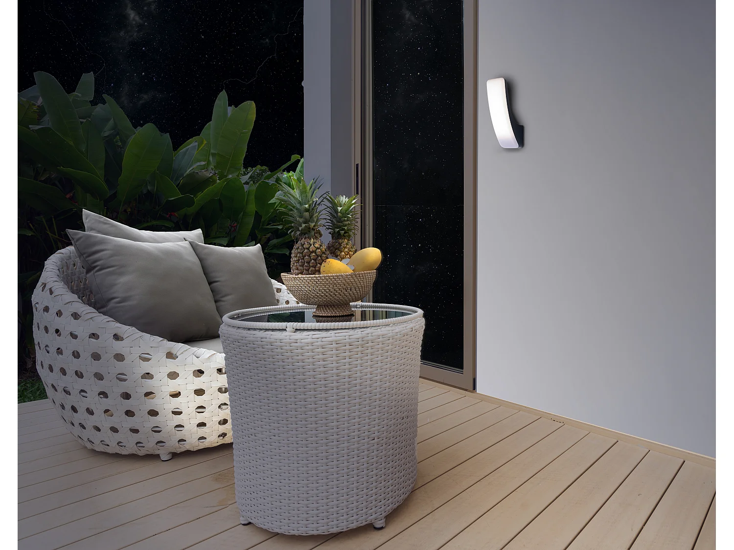 Applique extérieure IP54 (26,2cm 24W 3000K 1600lm) - Noir - Voltman