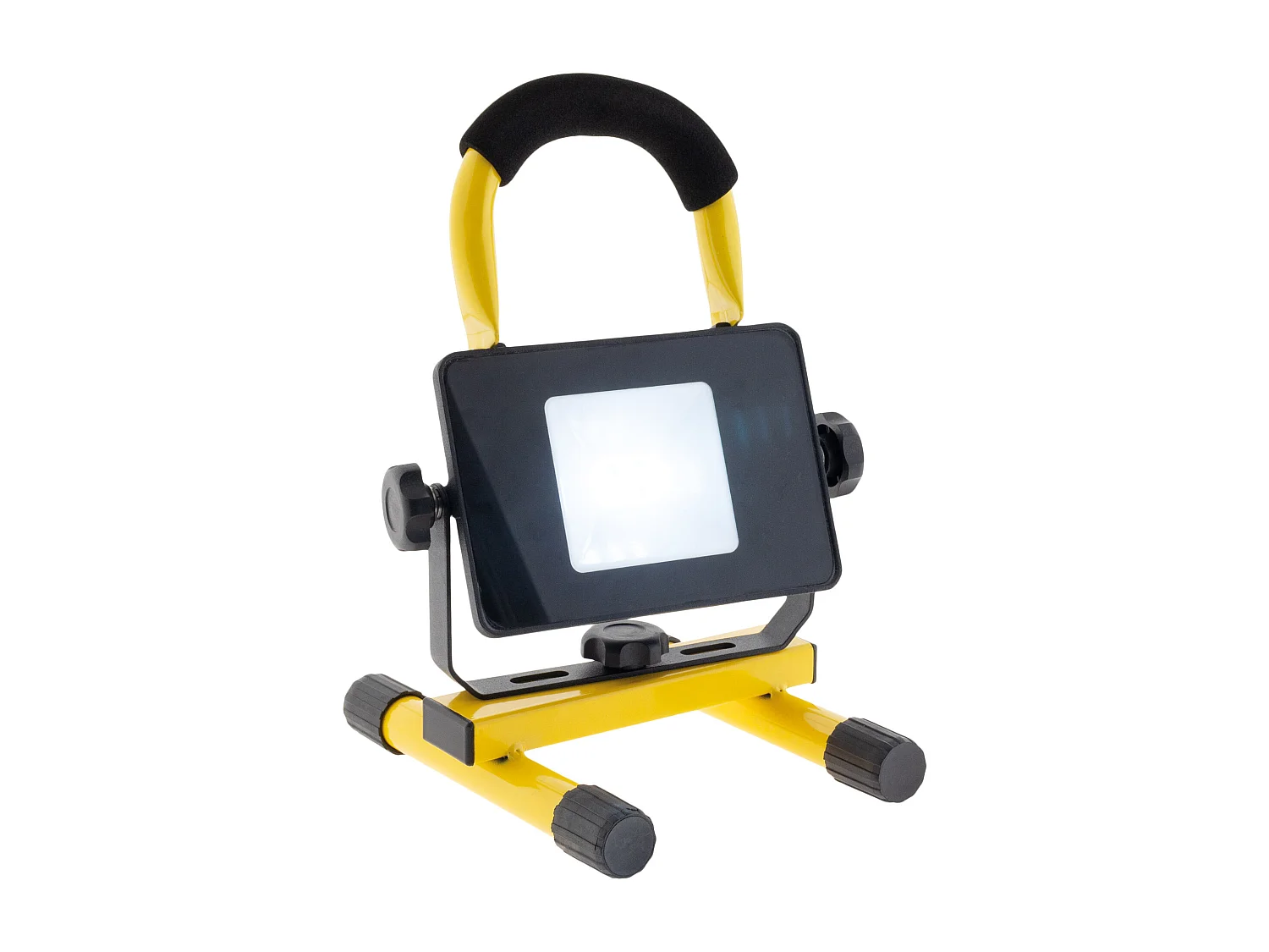 Projecteur LED rechargeable de chantier 20W - Jaune - Zenitech