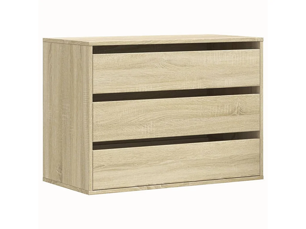 Commode d'angle chêne sonoma 80x41x58 cm bois d'ingénierie