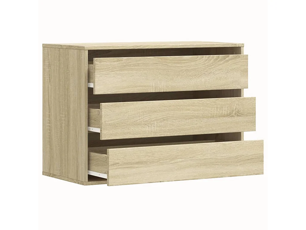 Commode d'angle chêne sonoma 80x41x58 cm bois d'ingénierie