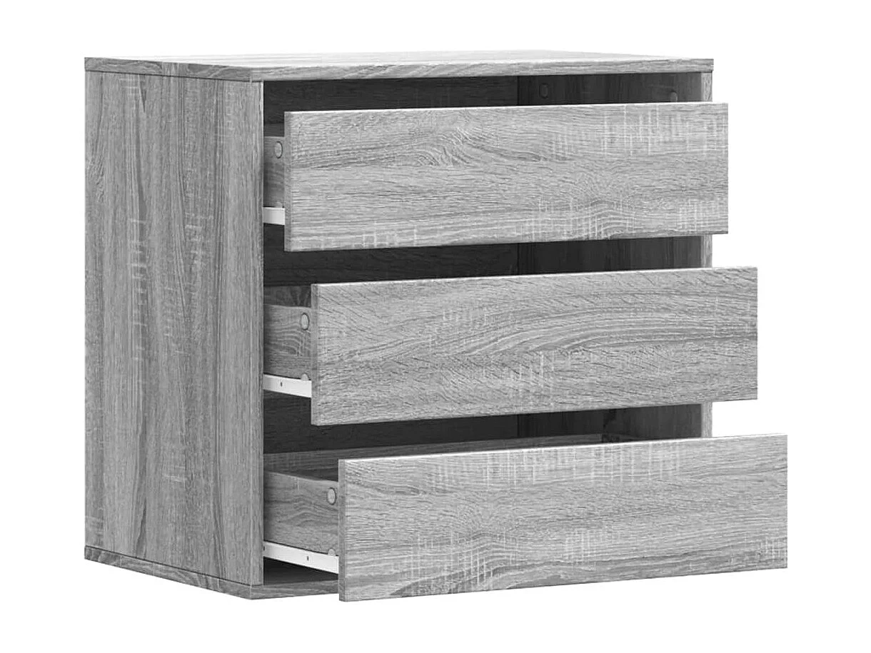 Commode d'angle sonoma gris 60x41x58 cm bois d'ingénierie